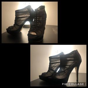 Cathy Jean Mesh & Satin Bootie